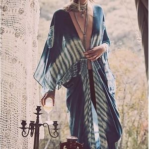 Free People Tie Dye Kimono